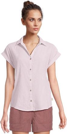 Royal Robbins Oasis Short Sleeve Womens Clothing Thistle : XL, Cotton