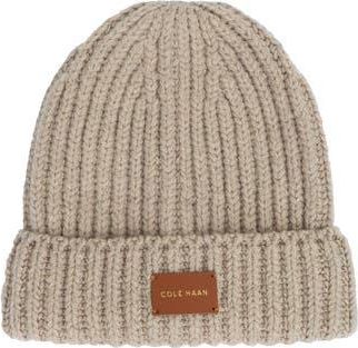 Cole Haan Chunky Cuff Beanie in Light Sesame at Nordstrom Rack