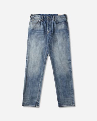 Evisu Men s Multi-Pocket Patched Daicock Jeans Mid Tone Indigo