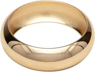 Pompeii3 Heavy Weight Thick 1 18k Yellow Gold Plated Bangle