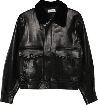 Ernest W. Baker Flap-pocket Leather Jacket