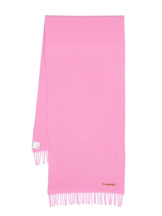 Acne Studios Sciarpa con frange - Rosa