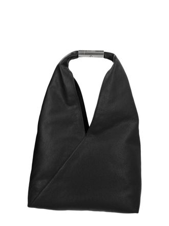 Maison Margiela Black Textured Cowhide Shoulder Bag