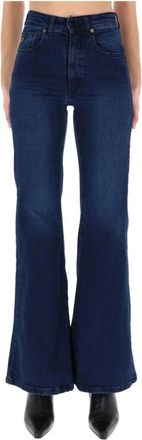 Lois Flared denim jeans met hoge taille - Dames - Flared Jeans - Blauw - W26 - Denim - Jeans