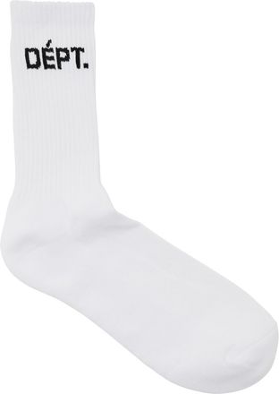 Gallery Dept. Logo-intarsia Cotton-blend Socks - White - One Size