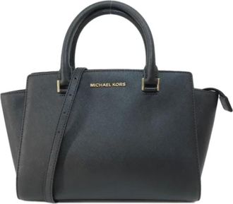 Michael Kors Pre-owned Handbags, female, Black, Size: ONE SIZE Pre-owned Leather handbags