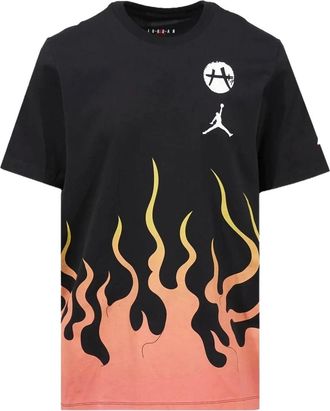 Nike Jordan x Rui Hachimura T-shirt con stampa e logo - Nero