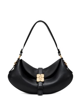 Ganni buckle shoulder bag - Black