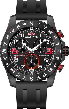 Seapro Mens Gallantry Black Dial Watch