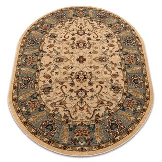 RugsX Rugsx - Alfombra De Lana Omega Oval Orda Flores Jazm&iacute;n 2 Verde Green 170x235 Cm