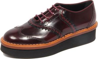 Tod's Scarpa Francesina Xxw 03A0V570Eb 50Xxm - Dames - Veterschoenen - Rood - 37 EU - Schoenen