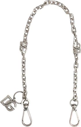 Dolce & Gabbana Zilveren Toon DG Logo Ketting Halsketting - Heren - Kettingen - Grijs - ONE Size - Accessoires