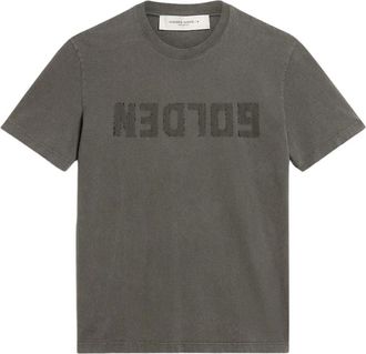 Golden Goose Tops, Heren, Grijs, L, Katoen, Grijze T-shirt voor mannen