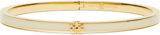 Tory Burch Thin Icon Enamel Bracelet in Tory Gold /New Ivory at Nordstrom, Size Medium