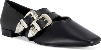 Azalea Wang Marius Flat in Black at Nordstrom, Size 8.5