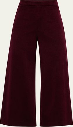Frame Denim Cropped Velvet Pants