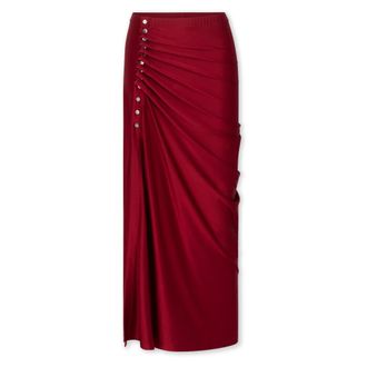 Paco Rabanne Dames, Rokken, Rood, Maat: 2XS Jersey