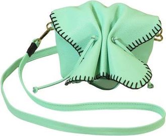 Carlos Falchi Mini Butterfly Tog Grain Leather Bag in Lime at Nordstrom