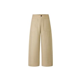 SOEUR Wide Trousers, female, Beige, Size: XS Hero Relaxed Fit Trousers