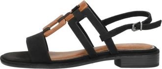 Marco Tozzi Sandalen Plat - Dames - Sandalen - Zwart - 42 EU - Schoenen