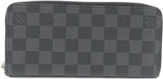 Louis Vuitton Pre-owned Zippy Wallet Vertical Damier Graphite Long Wallet - Heren - Vintage Accessoires - Grijs - ONE Size - Vintage
