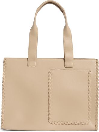 BCBGeneration Whipstitch Tote in Taupe at Nordstrom Rack