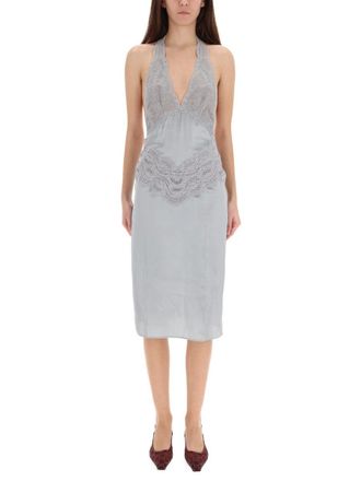 Gucci Silk Satin Dress - Gray