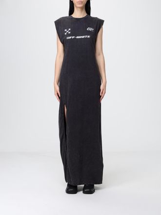 Off-white Abito lungo in cotone