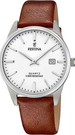Festina F20512-2 Mens Classic Watch - Silver - One Size