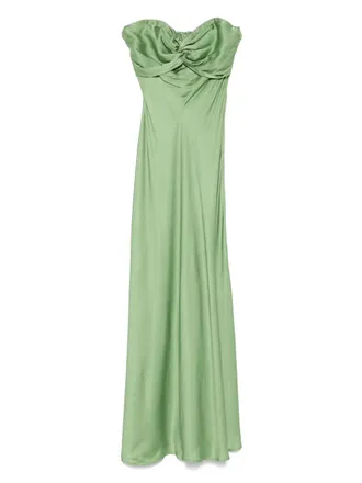 Essentiel Hierro maxi dress - women - Viscose - 40 - Green