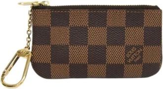 Louis Vuitton Pre-owned Vintage Canvas Portemonnee - unisex - Vintage Accessoires - Bruin - ONE Size - Vintage