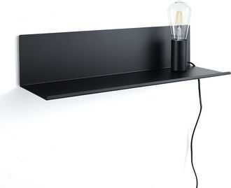 tomasucci Lamp / shelf / bedside table MAGIC SHELF BLACK