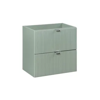 Petits Meubles Mueble bajo lavabo 60cm 2 cajones paneles de melamina y mdf verde