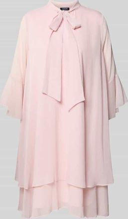 Joop Knielanges Kleid mit Schleifen-Detail Modell Denia in Hellrosa, Gr&ouml;&szlig;e 34