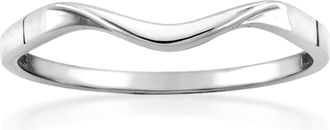Ross-Simons Italian 10kt White Gold Wave Ring