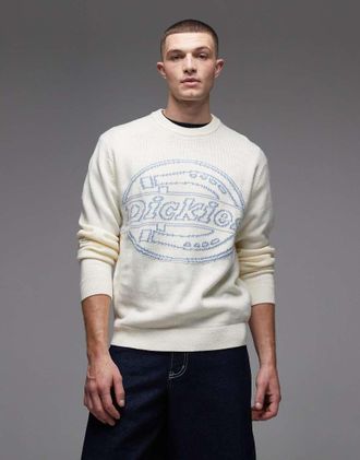 Dickies Union - Maglione jacquard bianco sporco