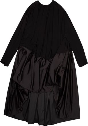 AZ FACTORY Monroe draped asymmetric dress - women - Elastane/Polyester - 36 - Black
