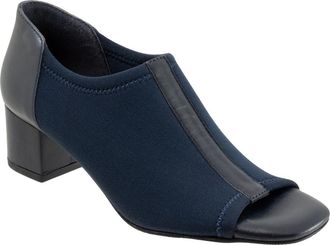 Trotters Lennon Peep Toe Block Heel Pump in Navy at Nordstrom, Size 10.5