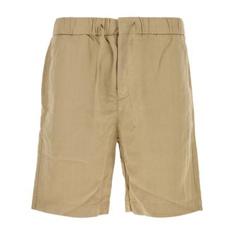 Frescobol Carioca Casual Shorts, male, Beige, Size: W34 Felipe Herringbone Drawstring Shorts