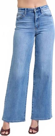 Judy Blue Goldie Vintage Wide Leg Jean In Blue