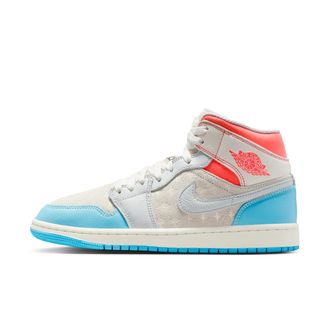 Nike Jordan Womens Air Jordan 1 Mid Shoes in White | IM7420-133