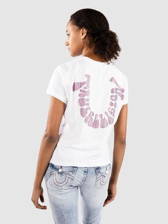 True Religion Crystal Hs Crew Camiseta blanco