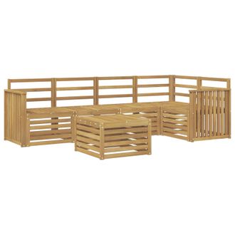 vidaXL Conjunto De Sof&aacute;s De Exterior 6 Pcs Blanco 59 X 59 X 37 Cm Vidaxl