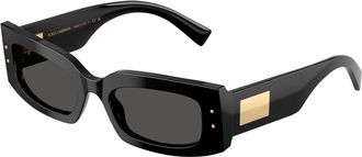 Dolce & Gabbana Stijlvolle zonnebril Dg 4479 Zwart - Dames - Zonnebrillen - Zwart - 55 MM - Accessoires