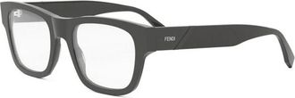 Fendi Authentieke Diagonale Bril - unisex - Brillen - Grijs - 53 MM - Accessoires