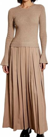 dh New York Meryl Dress In Cappuccino