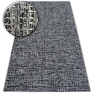 RugsX Rugsx - Alfombra De Cuerda Sisal Loft 21126 Tonos De Plateado/marfil/gris Grey 120x170 Cm