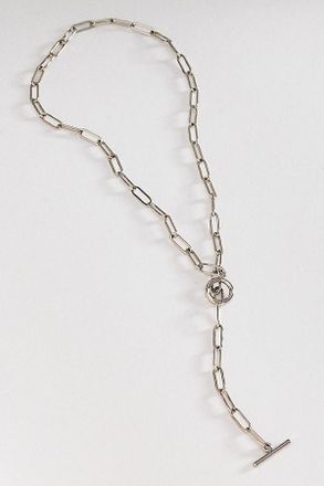 Anthropologie Water-Resistant Paperclip Lariat Necklace