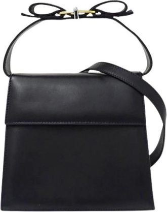 Ferragamo Pre-owned Shoulder Bag - Dames - Vintage Handtas - Zwart - ONE Size - Leer - Vintage