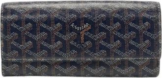 Goyard Pre-owned Vintage Portemonnee van Gecoat Canvas - Dames - Vintage Accessoires - Zwart - ONE Size - Vintage